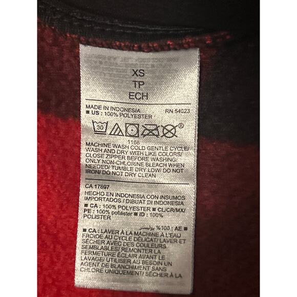 NWOT Old Navy Flannel One Piece Pajamas Sleepwear Buffalo Plaid Size XS - Picture 4 of 5